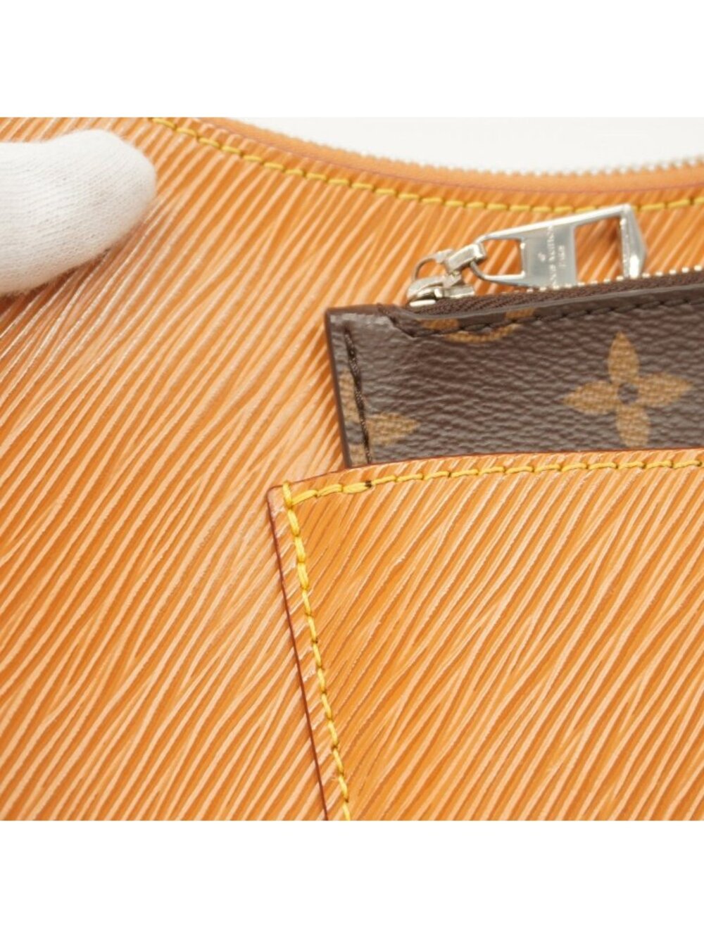 ★SOLD★ Louis Vuitton Handbag Epi Marelle Honey Gold 2-Way Bag - Picture 7 of 8
